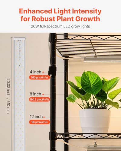 Plant Shelf with Grow Light (With Mechanical Timer / 6-Tier)