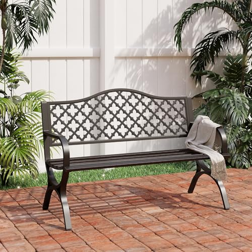 50" Garden Metal for Outdoors Weatherproof 2 (Style4 Black)