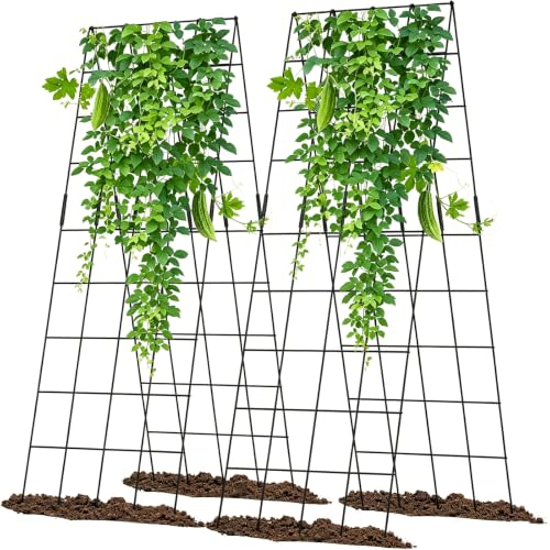 Cucumber Trellis 2 Pack (Black Thickened / 59.05" H)