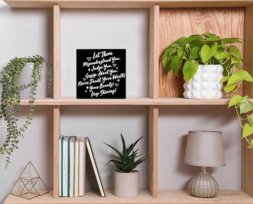 Let Them Wooden Sign