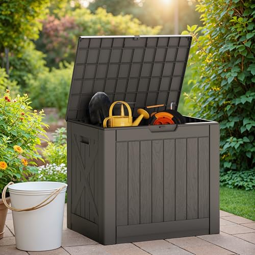 40 Gallon Outdoor Deck Box (40 Gallon / Dark Brown)