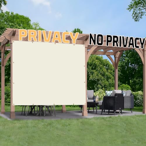 Shade Cloth 11x19 FT Sun Shade (11' x 19' custom size / Beige)