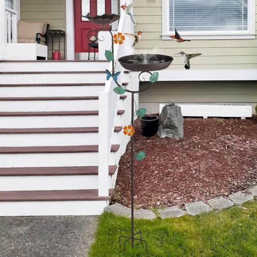 Free Standing Bird Baths for Outdoors (Butterfly)