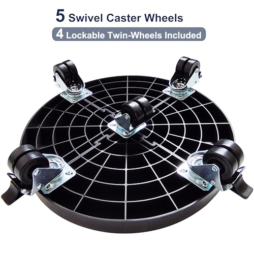 16 Inch Plant Caddy with Wheels Outdoor Indoor 2 Pack