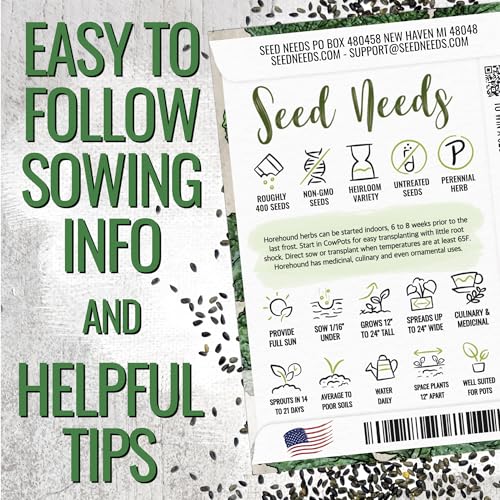 Herb Seeds to Plant Horehound (2 Packs)