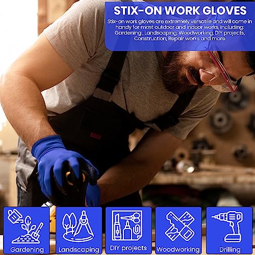 20 Pairs Blue Large Work Gloves (Large (Pack of 20 Pairs) / Blue)