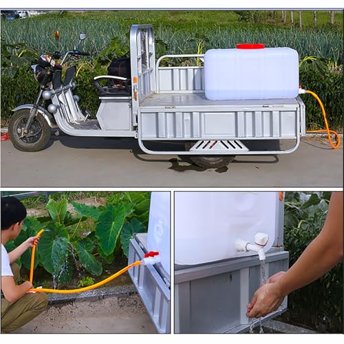 Plastic Portable Water Tank with Spigot for Camping Large Capacity Water Storage Tank Water Container for Emergency Storage Household Outdoor Camping RV Self (80L)