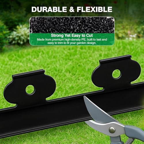Garden Edging Border (black / 2 Inch x 33FT)