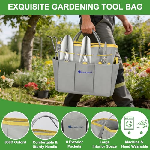 Gardening Tools 10 (10PCS Yellow Gray)