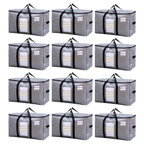 12 Pack Silver XXL Moving Bags (Silver / 12 Large-Standard)