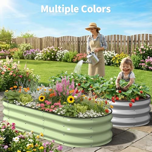 Raised Garden Bed (Fruit Green / 5x2x1FT)