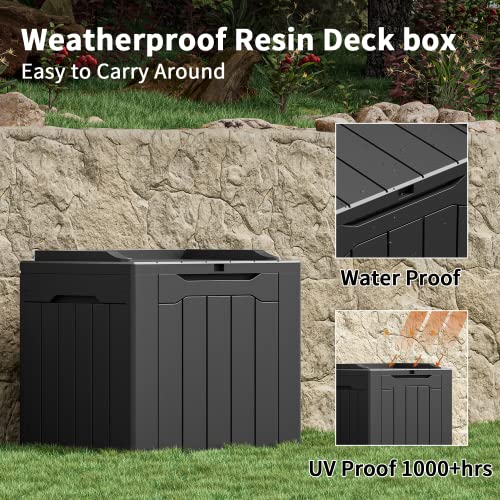 31 Gallon Outdoor Storage Box (31 Gallon / Black)