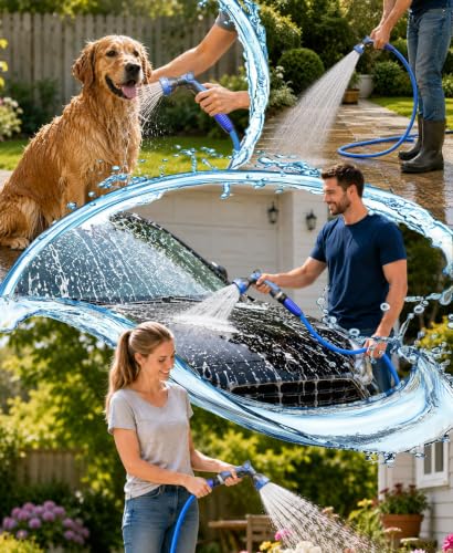 Garden Water Hose 25 ft x 5 (Blue / 25FT)