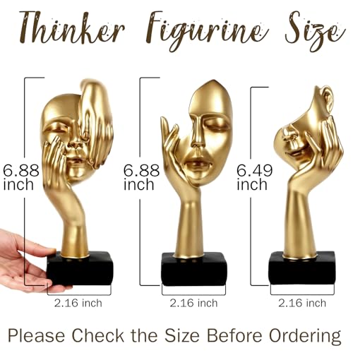 3 Pcs Thinker Statue (3 Count)