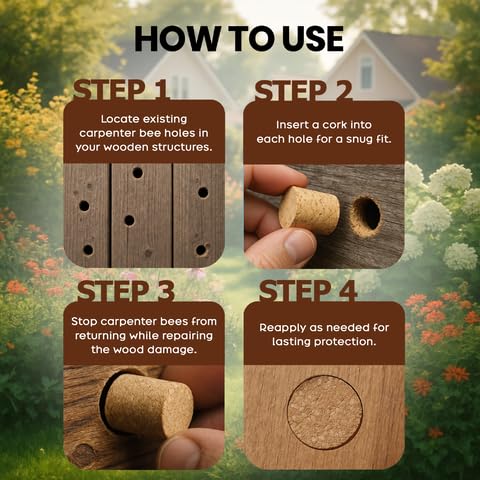 Carpenter Bee Corks (100 PCS Corks)
