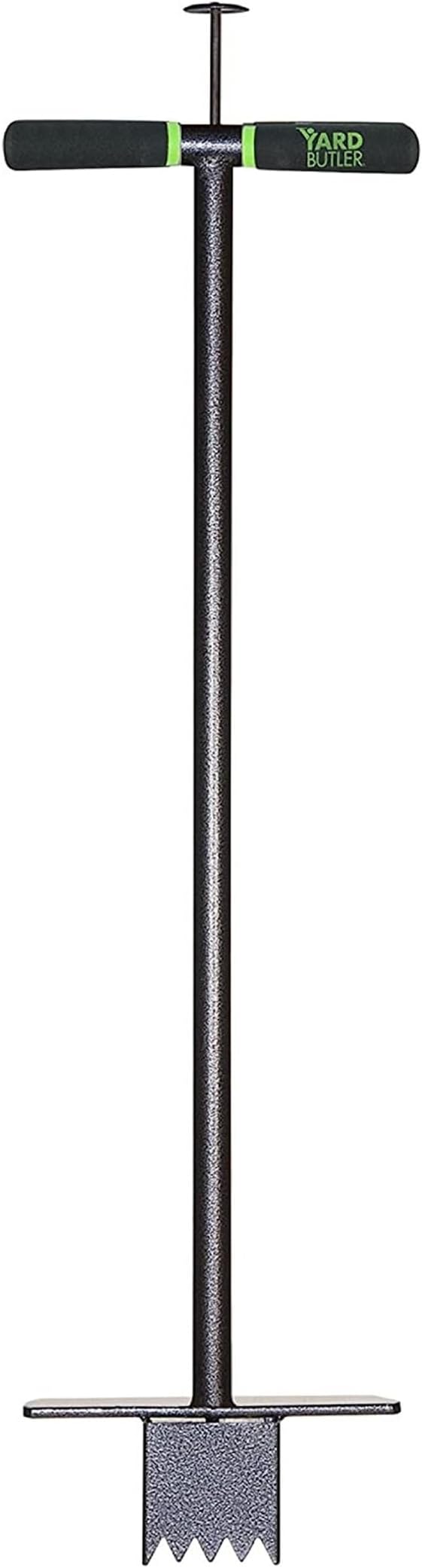 Yard Butler Sod Plugger - DIY Lawn Repair Tool - Stand Up Sod Plugger with Long Handle - Versatile Foot Bar - Easy Plug Ejection - Rust Resistant Sod Plugger - Powder Coated Steel Tool