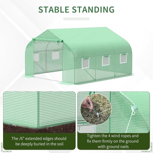 11.5 x 10 x 6.5 ft Outdoor Walk (Green / 11.5' x 10' x 6.5')