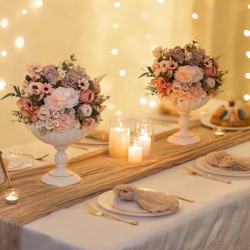 White Urn Vase for Centrepieces (White)