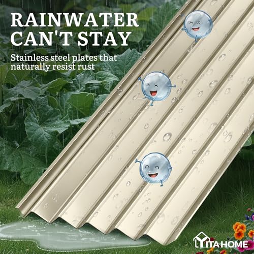 8x4x3ft Large Raised Garden Bed Kit (Cream Yellow / 8x4x3ft)