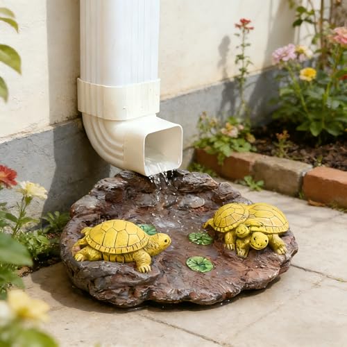 Turtle Downspout Splash Block (Tortoise-soil-big)