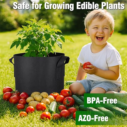 12 Pack 10 Gallon Grow Bags (12 Count)