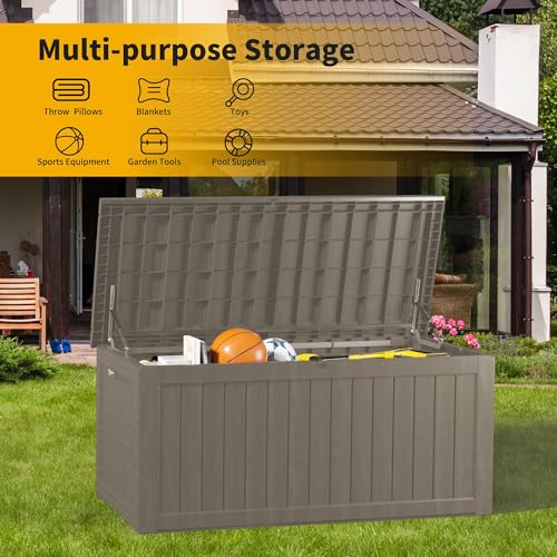 Outdoor Storage Box (Grey / 270 Gallon)