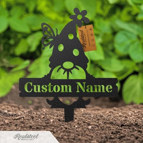 Custom Gnome Plant Markers