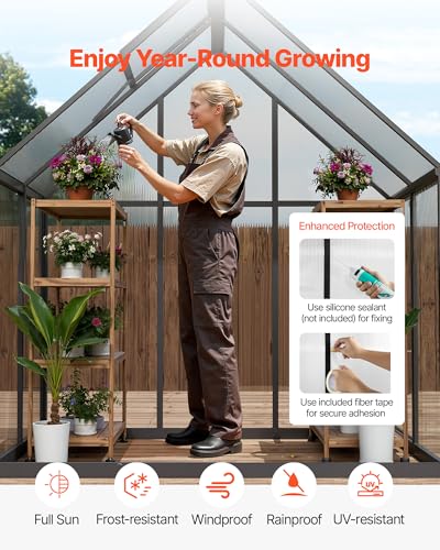 6 x 4 FT Polycarbonate Greenhouse (6*4 Ft)