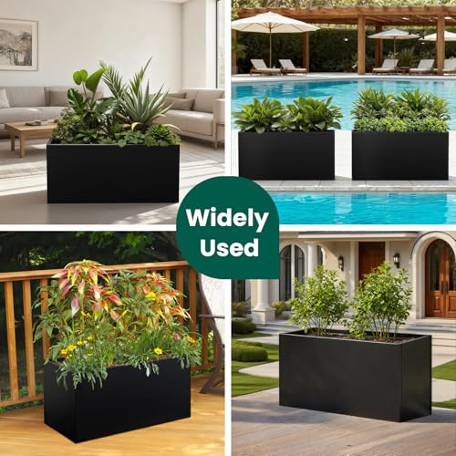 Black Planter Box 36" L x 12" W x 16" H