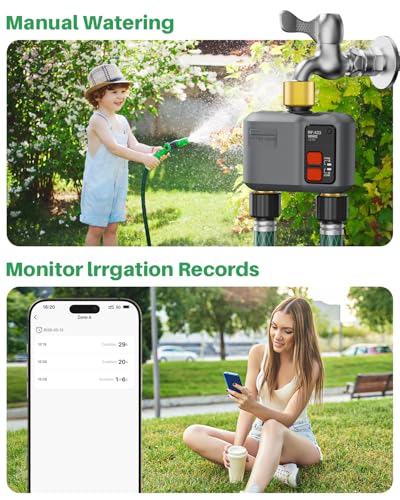 WiFi Sprinkler Timer 2 Zone (2 Zone Brass Inlet & Outlet)