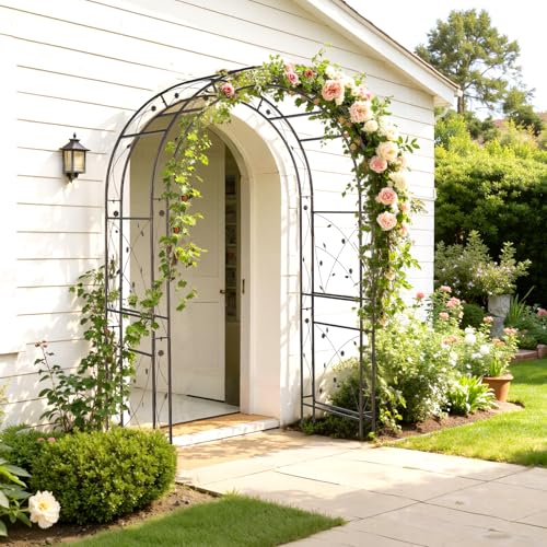 Garden Arbor Arch for Wedding Ceremony Party (Arch Top, Bronze)