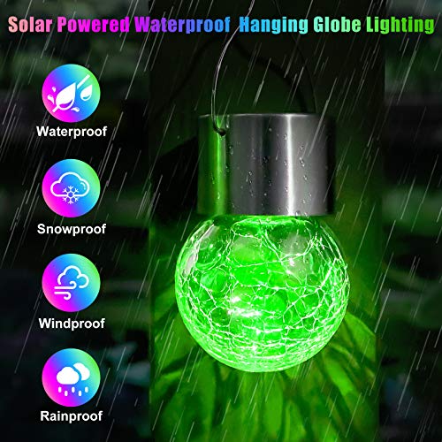 8Pack Outdoor Hanging Solar Lights (Multicolor / 8P)