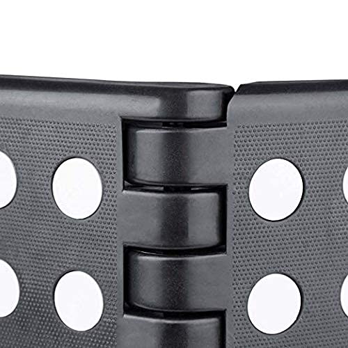 Folding Step Stool with Back Support for Kids (Black - Smiley Backrest / 9 Inch( Pack of 1))