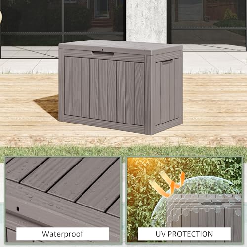 45 Gal Deck Box (45 Gallon / Striped Grey)