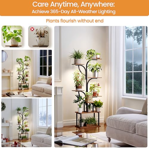 63 Inch Plant Stand with Grow Lights