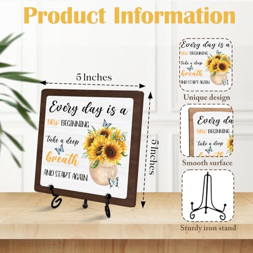 Home Decor for Rustic Farmhouse (Retro Sunflower 10)