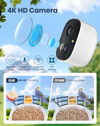 Smart Bird Feeder with Camera (Blue01)