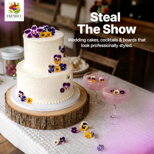 Small Pansy & Orchids Edible Flowers (12 Pieces)