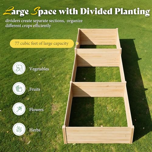 2 Tier Raised Garden Bed (11.84 x 4 x 1.97 FT)