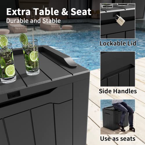 31 Gallon Outdoor Storage Box (31 Gallon / Black)