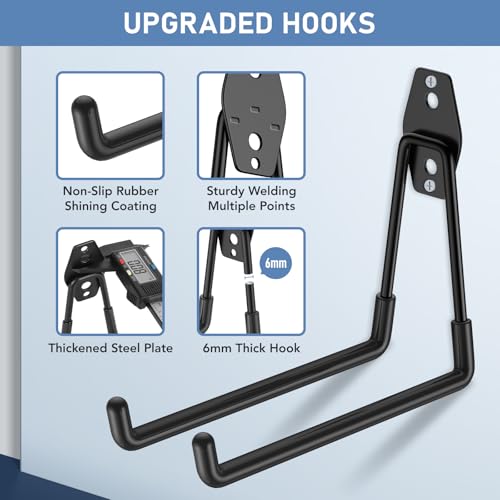 Garage Hooks Anti (30 Pack Black)