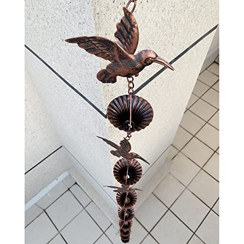 8.5FT Rain Chain (Copper Bird)