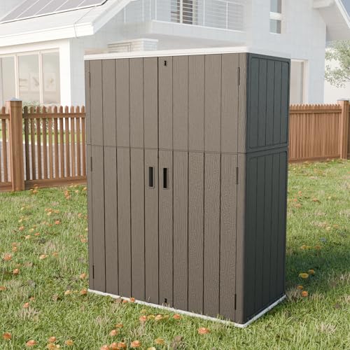 Outdoor Storage Shed 57 Cu.Ft (Black / 57 Cu.ft)