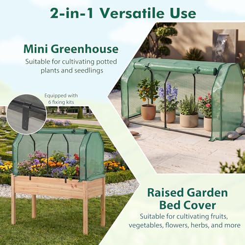 Portable Mini Greenhouse with Roll (Green)