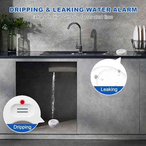 Smart Water Leak Detector for Home 5 Pack (5 Count)