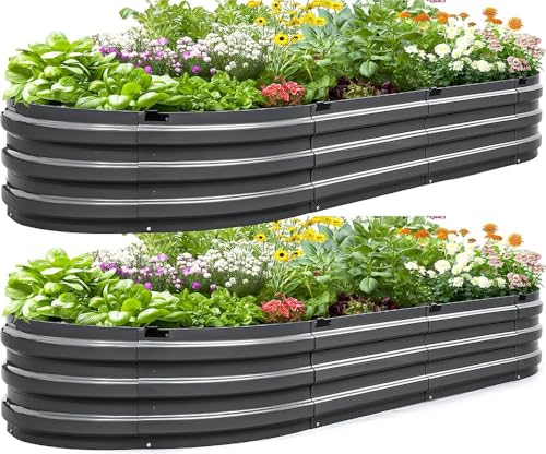 Raised Garden Bed Quick (Dark Grey / 2X 74X36X12 in)
