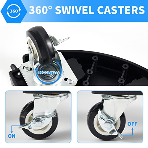 2 Pack Plant Caddy with Wheels Heavy Duty with 8 Lockable Casters