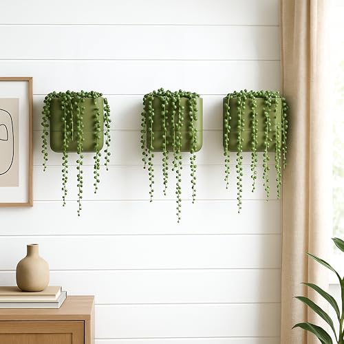 6.5 Inch Wall Mounted Self (6.5" (3 Pack) / Olive)