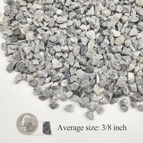 5lbs Grey Pebbles for Landscaping