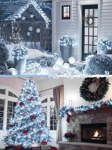 4 Pack 180FT Solar Christmas Lights Outdoor Waterproof (4 Count)